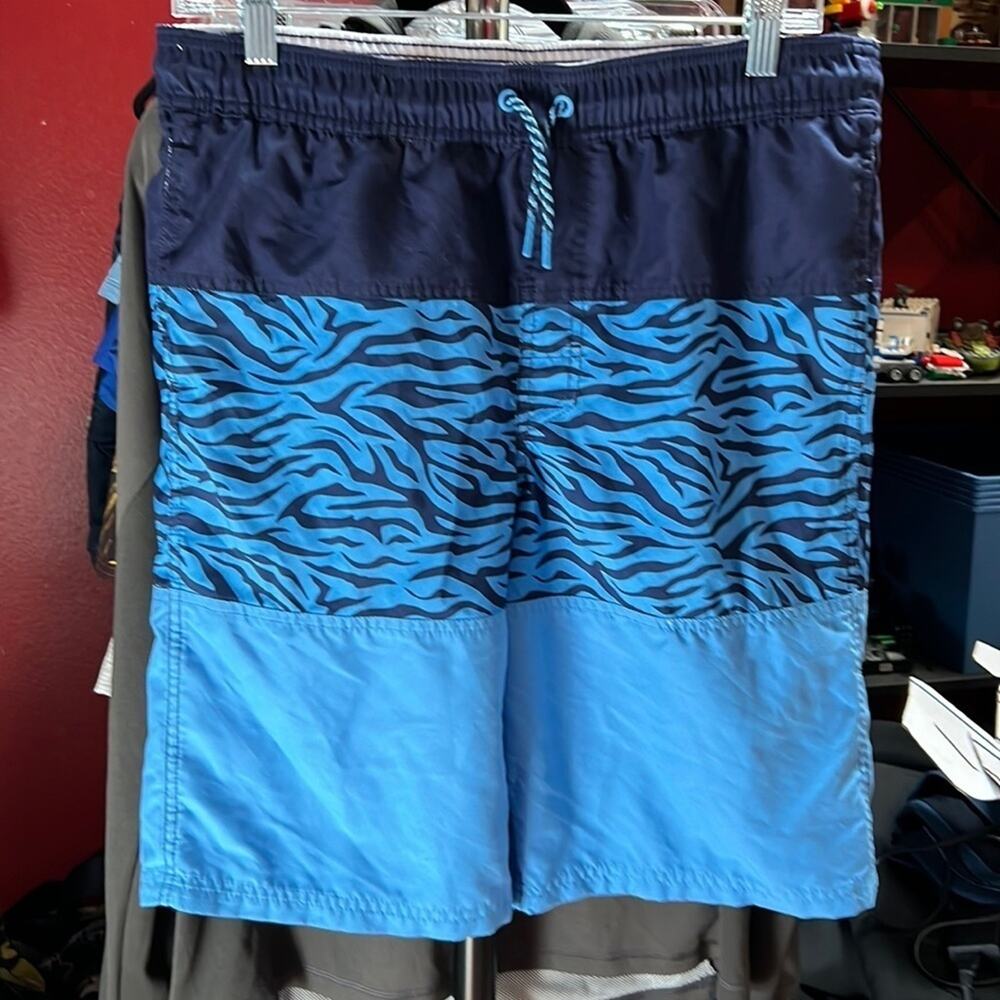 Swim Trunks Board Shorts Boys Cat & Jack Sz Husky XL 16 Blue